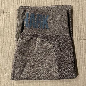 Gymshark Flex Cycling Shorts - Charcoal Marl/Teal